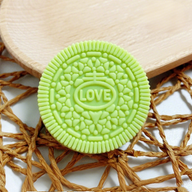 10-Pack Realistic Oreo Cookie Replicas - 2 Inch Diameter, PVC Material