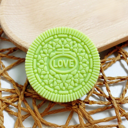 10-Pack Realistic Oreo Cookie Replicas - 2 Inch Diameter, PVC Material