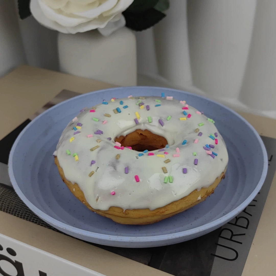 4.33 Inch Lifelike Simulated Donut - Fake Food Model for Decoration, Photography Prop, Kids Play Kitchen Accessories, Realistic Doughnut Replica