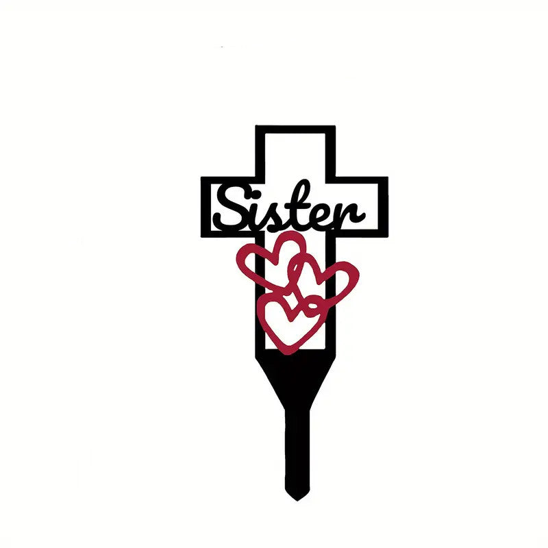 Cemetery Memorial Cross Stake Iron Graveyard Marker Bulk Quantity Durable Artificial Material