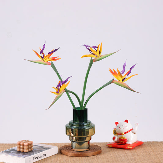 Realistic Bird of Paradise Artificial Flower - 28.3" Tall - High-Quality Rubber - for Home Decor Weddings & Photography