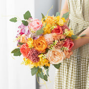 12 Inch Small Artificial Peony Stems Bundle, 12 Pcs Silk Flowers for Wedding Crafts Table Arrangements