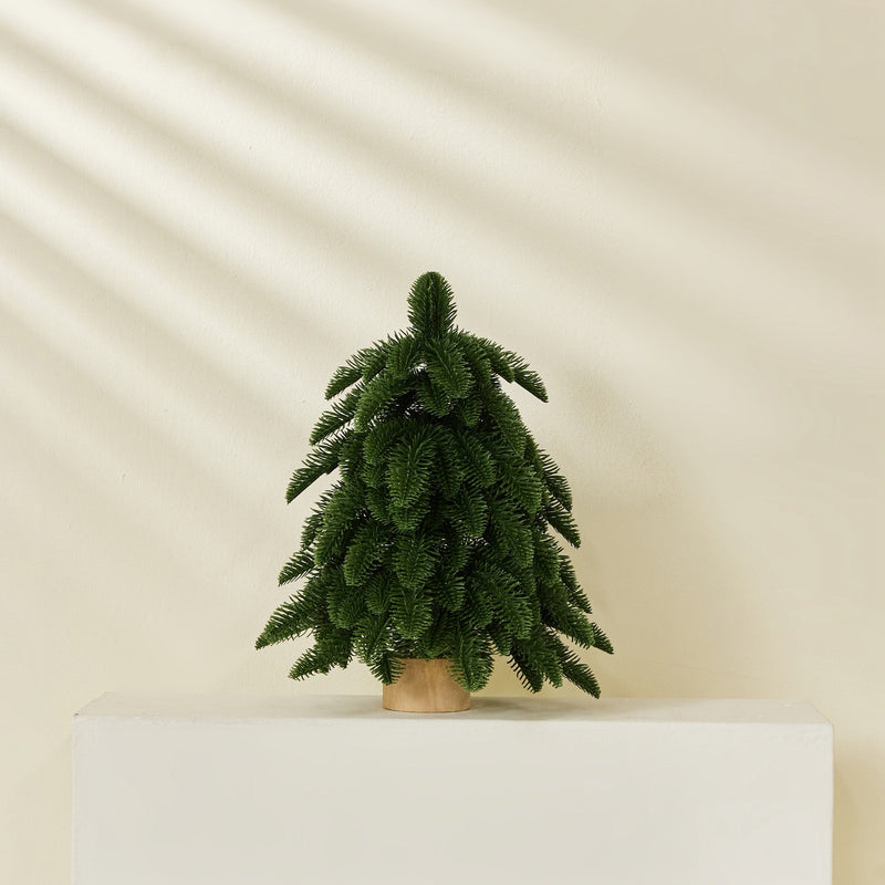 17 Inch Small Artificial Christmas Trees Bulk Pack Potted 10 Pcs
