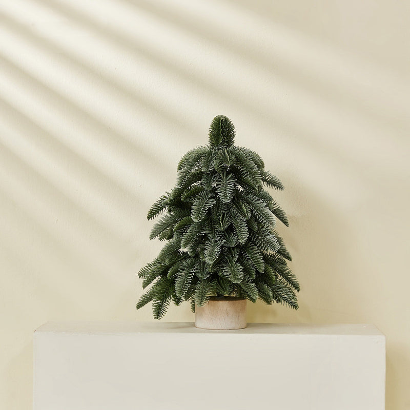 17 Inch Small Artificial Christmas Trees Bulk Pack Potted 10 Pcs