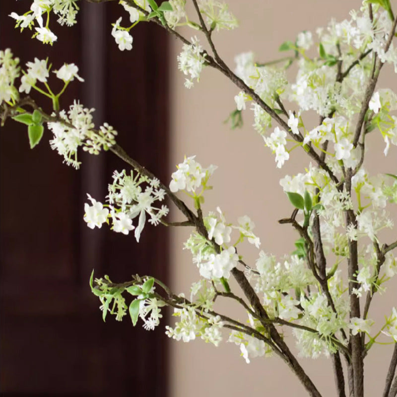 39 Inch Snow Willow Blossom Branch Stems 6 Pcs Artificial Spring Flowers