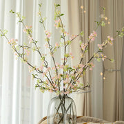 39 Inch Snow Willow Blossom Branch Stems 6 Pcs Artificial Spring Flowers