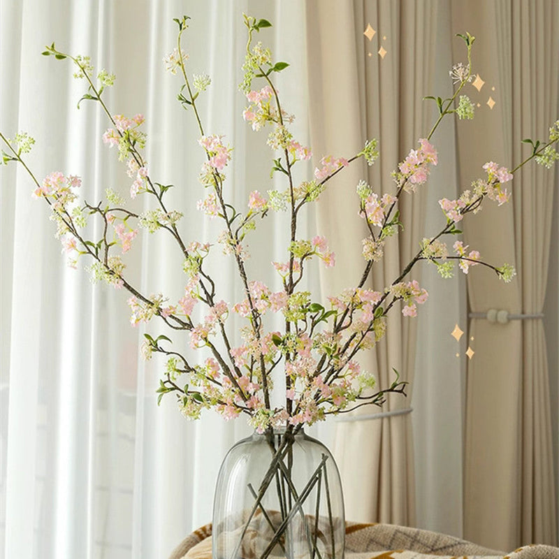 39 Inch Snow Willow Blossom Branch Stems 6 Pcs Artificial Spring Flowers