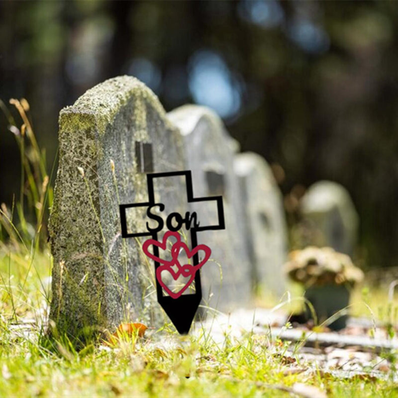 Cemetery Memorial Cross Stake Iron Graveyard Marker Bulk Quantity Durable Artificial Material