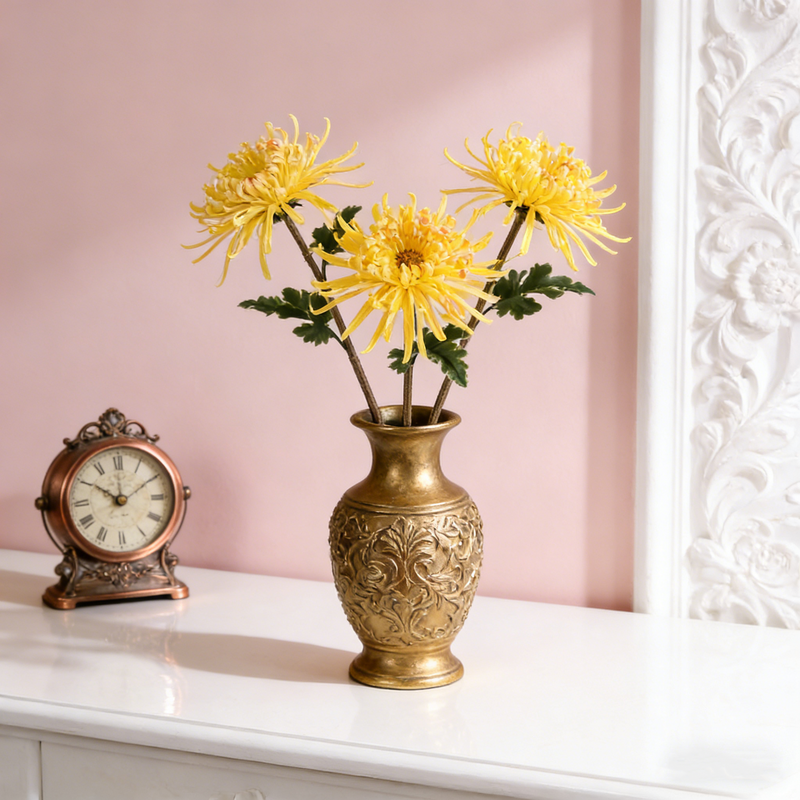 28.3 Inch Real Touch Spider Mum Artificial Flower for Wedding and Home Decor