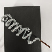7.8 Inch Christmas Glitter Spiral Picks Stems Bulk Quantity Artificial Holiday Decor