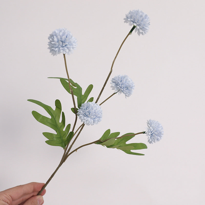 8 Colors Artificial Silk Pompon Mums 8 Pcs Bulk Chrysanthemums for DIY Bouquets