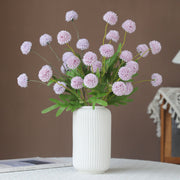 8 Colors Artificial Silk Pompon Mums 8 Pcs Bulk Chrysanthemums for DIY Bouquets