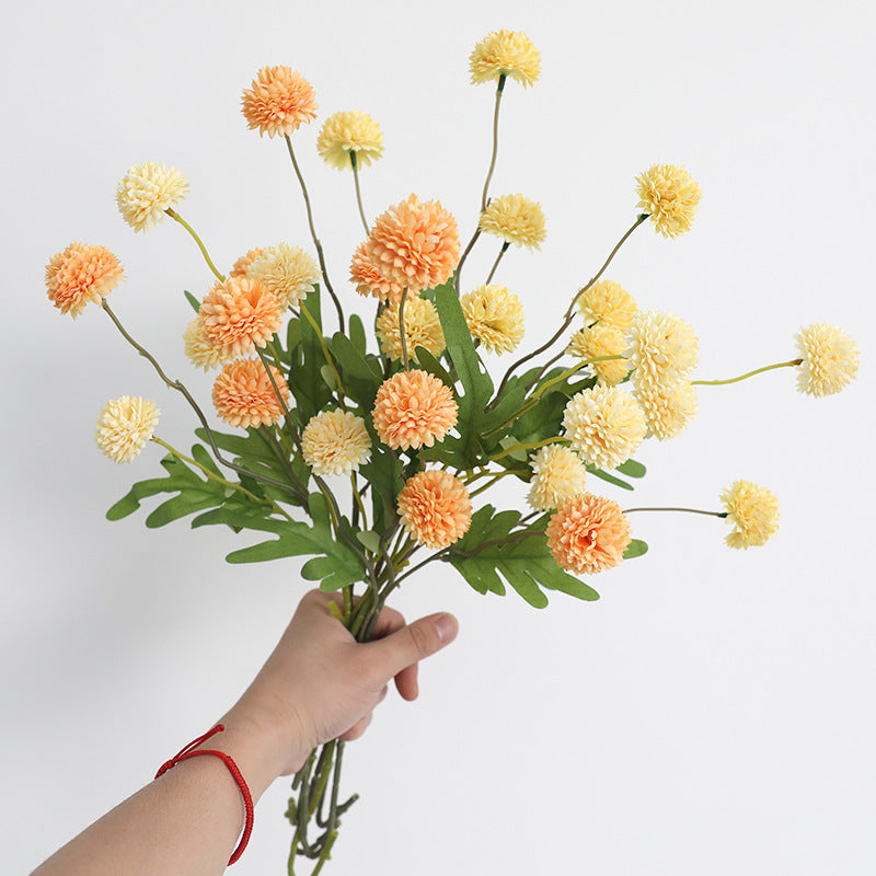 8 Colors Artificial Silk Pompon Mums 8 Pcs Bulk Chrysanthemums for DIY Bouquets