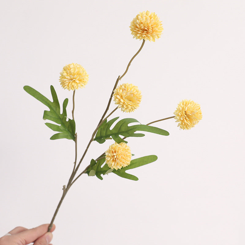 8 Colors Artificial Silk Pompon Mums 8 Pcs Bulk Chrysanthemums for DIY Bouquets