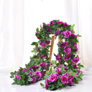 3 Pcs Artificial Peony Garland Greenery Floral Decoration Silk Flowers