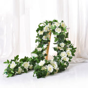 3 Pcs Artificial Peony Garland Greenery Floral Decoration Silk Flowers