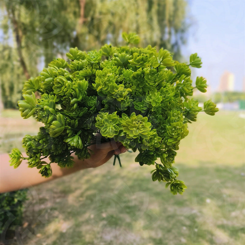 8 Pcs Artificial Succulent Bush Plants for Outdoors, Bulk Wholesale