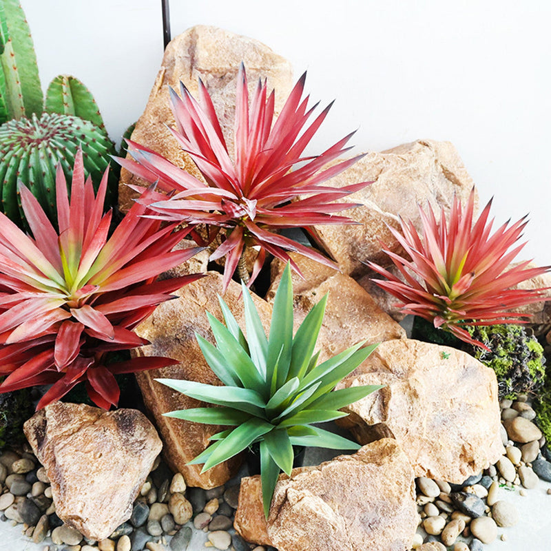 19.6 Inch Artificial Agave Potted Plant Bulk Faux Landscaping Succulent
