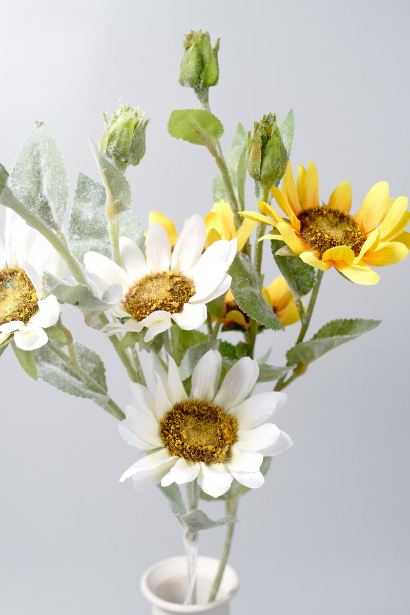Artificial Silk Sunflower Stems 24 Inch 10 Pcs Bulk Wholesale