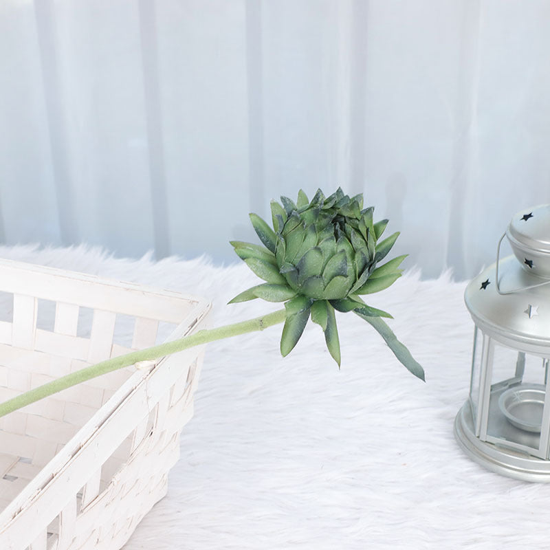 24 Pcs Artificial Silk Artichoke Stems, Autumn Floral Arrangement, Bulk Pack