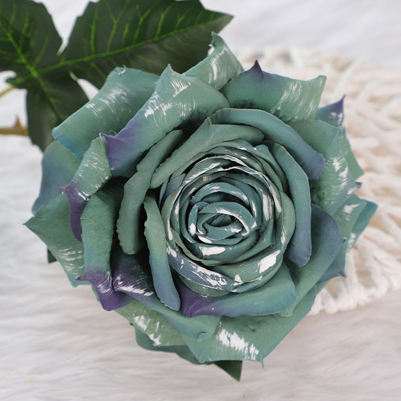3 Pcs Vintage 1970s Style Silk Rose Stems Wedding Flower Arrangement