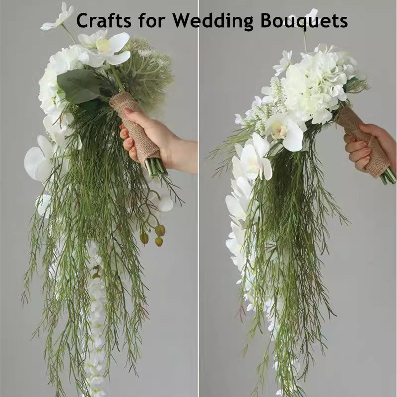 2 Pcs Artificial Rosemary Trailing Plants Greenery for Wedding Bouquets