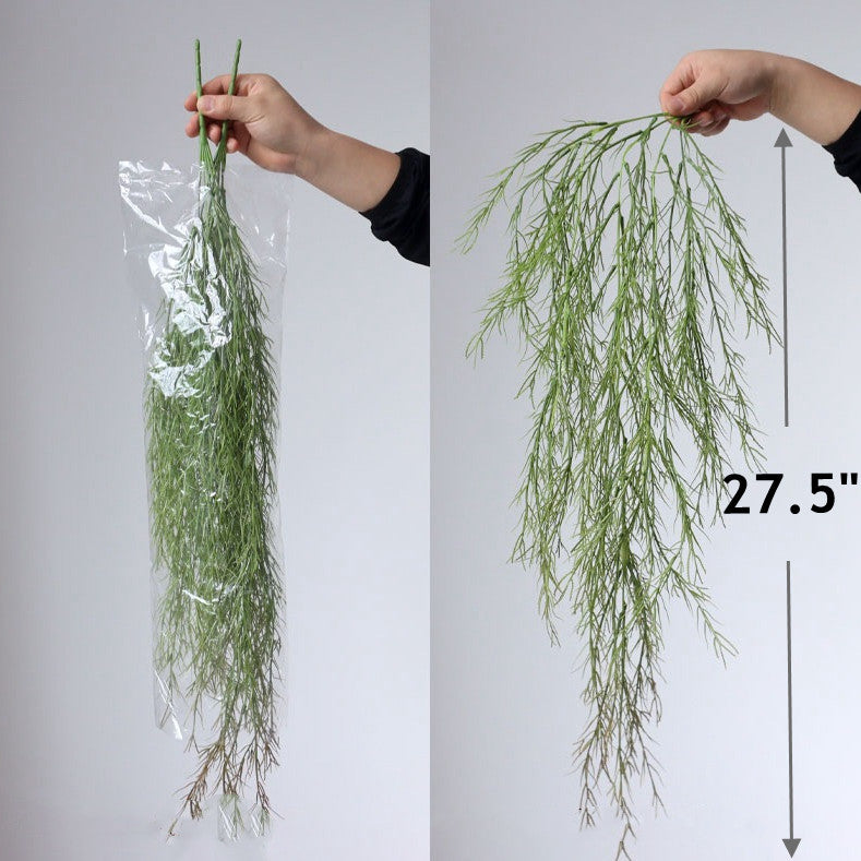 2 Pcs Artificial Rosemary Trailing Plants Greenery for Wedding Bouquets