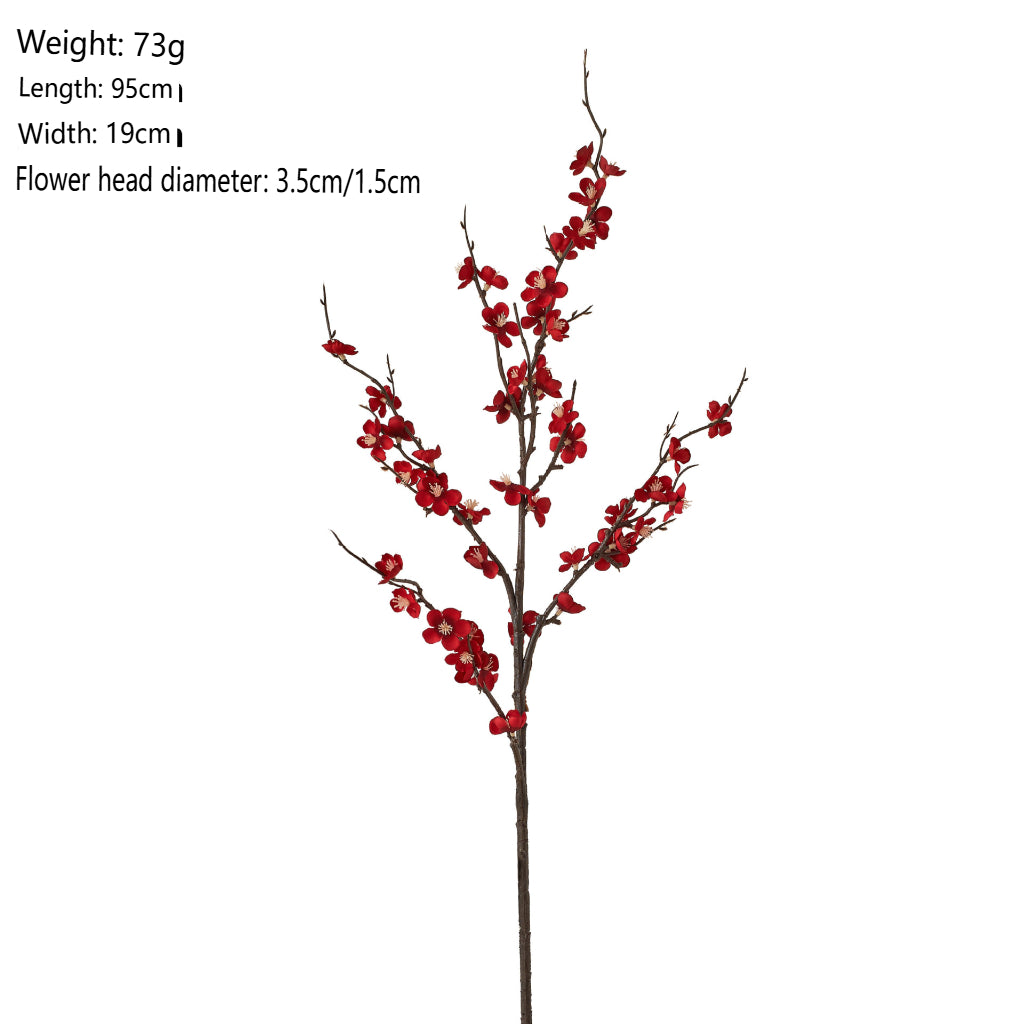 Bulk 4Pcs Cherry Blossom Branches Artificial Flowers for Spring Summer Indoor Decoration for Tables Home & Party Floral Arrangements Wholesale