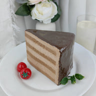Lifelike Simulated Triangular Cake Dessert Mousse - Fake Dessert Model for Decoration, Photography Prop, Kids Play Kitchen, Realistic Replica
