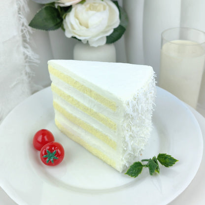 Lifelike Simulated Triangular Cake Dessert Mousse - Fake Dessert Model for Decoration, Photography Prop, Kids Play Kitchen, Realistic Replica