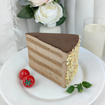 Lifelike Simulated Triangular Cake Dessert Mousse - Fake Dessert Model for Decoration, Photography Prop, Kids Play Kitchen, Realistic Replica