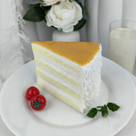 Lifelike Simulated Triangular Cake Dessert Mousse - Fake Dessert Model for Decoration, Photography Prop, Kids Play Kitchen, Realistic Replica