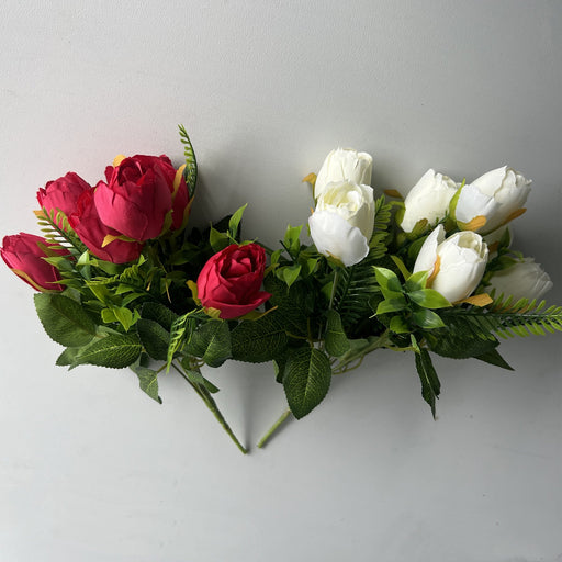 9 Inch Silk Tulip Bouquet, 9 Stems Artificial Tulip Flowers