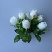 9 Inch Silk Tulip Bouquet, 9 Stems Artificial Tulip Flowers