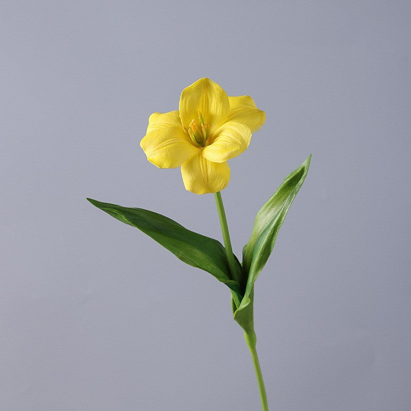 17 Inch Real Touch Artificial Tulip Stems, 10 Pcs Bulk Silk Flowers