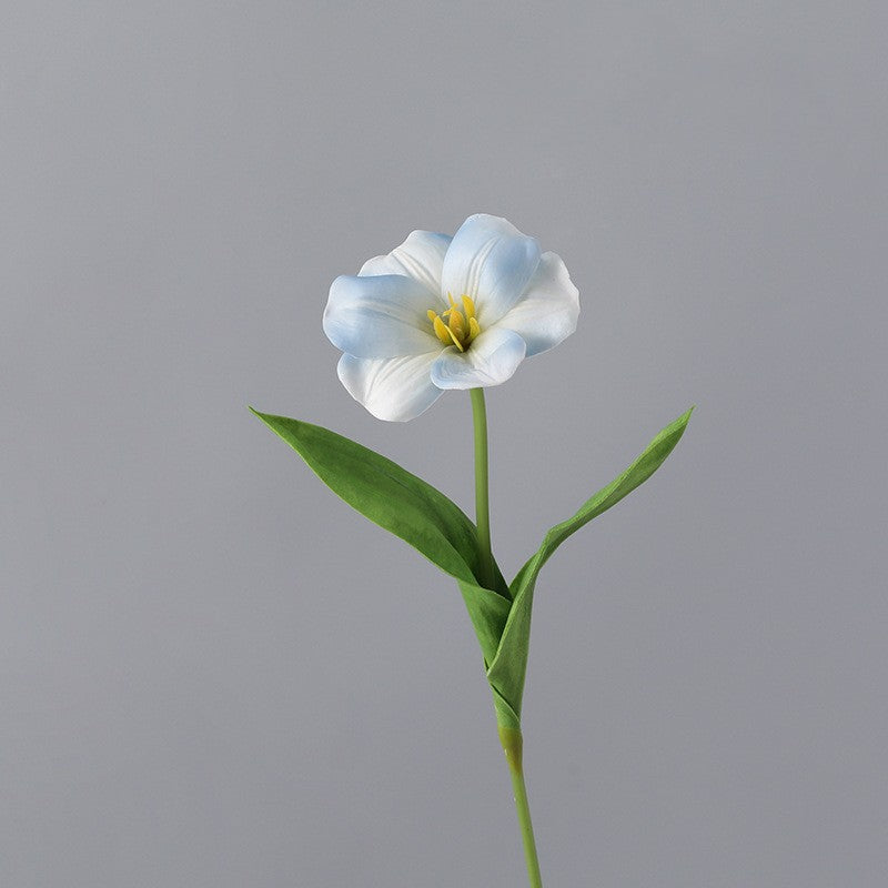 17 Inch Real Touch Artificial Tulip Stems, 10 Pcs Bulk Silk Flowers