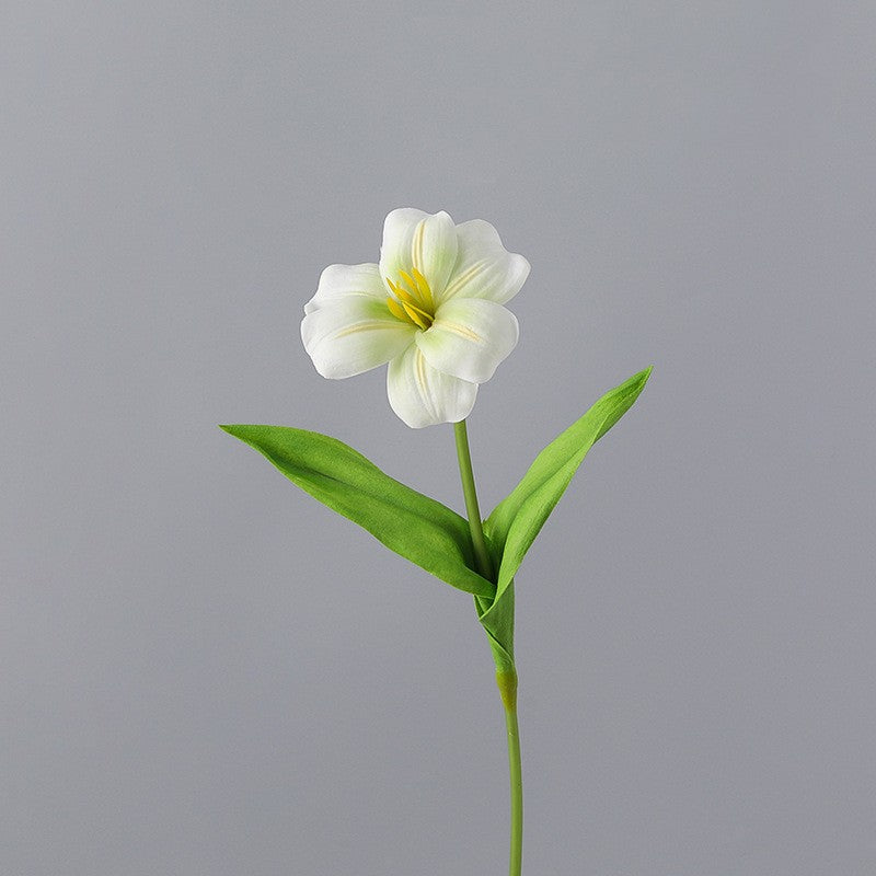17 Inch Real Touch Artificial Tulip Stems, 10 Pcs Bulk Silk Flowers