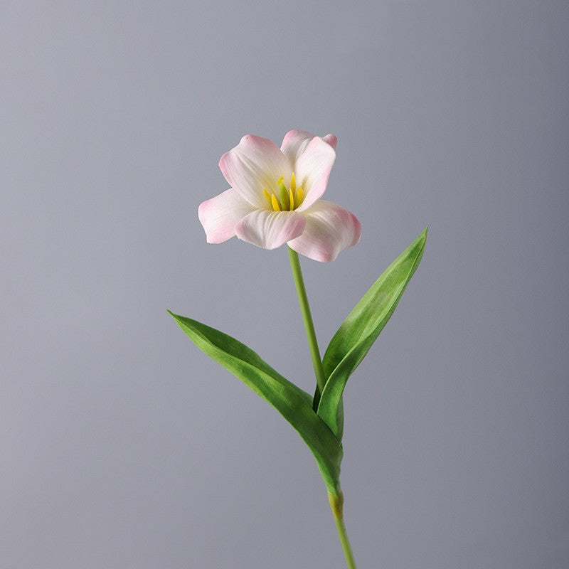 17 Inch Real Touch Artificial Tulip Stems, 10 Pcs Bulk Silk Flowers