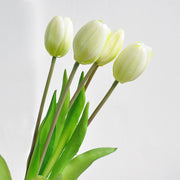 Real Touch Soft Latex Tulips Bouquet 15.7 Inch Artificial Flower Arrangement