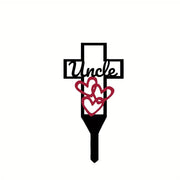 Cemetery Memorial Cross Stake Iron Graveyard Marker Bulk Quantity Durable Artificial Material