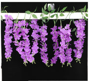 7 Ft Artificial Silk Wisteria Garland, Hanging Flowers for Wedding Arch, Outdoor Garden Porch Decor, Bulk Quantity