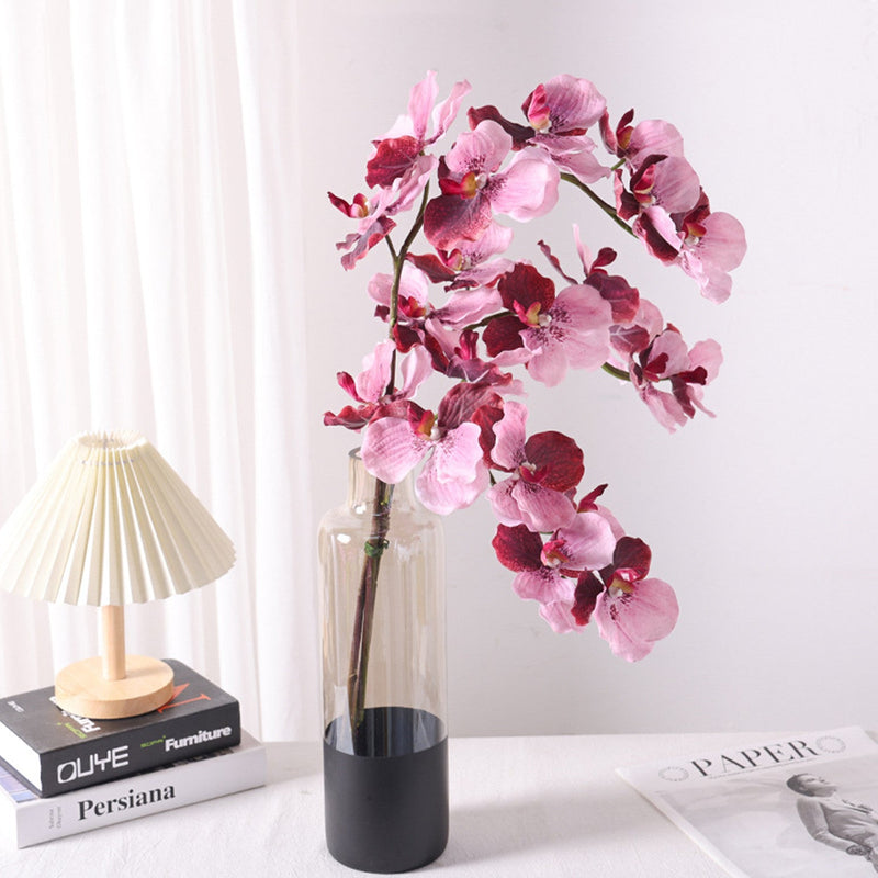 31 Inch Extra Long Vanda Orchid Stems 10 Pcs Real Touch Artificial Flowers Bulk