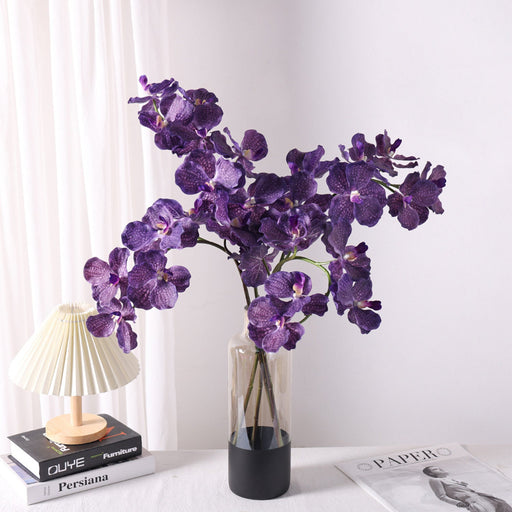 31 Inch Extra Long Vanda Orchid Stems 10 Pcs Real Touch Artificial Flowers Bulk