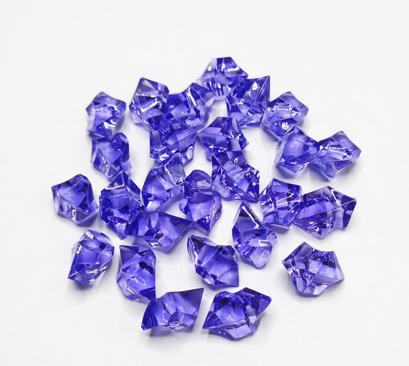 250 Pcs Crystal Vase Filler Ice Cubes Bulk Clear Acrylic Decorative Fillers for Arrangements
