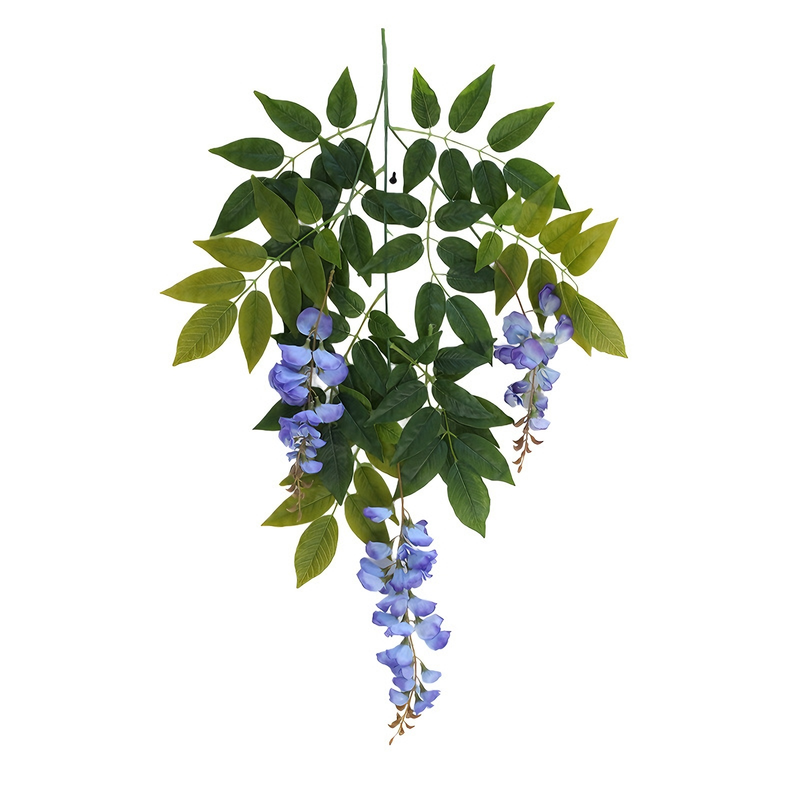 2026 UV Resistant Artificial Wisteria Stems & Hanging Vines, Bulk Wedding Patio Garden Decor