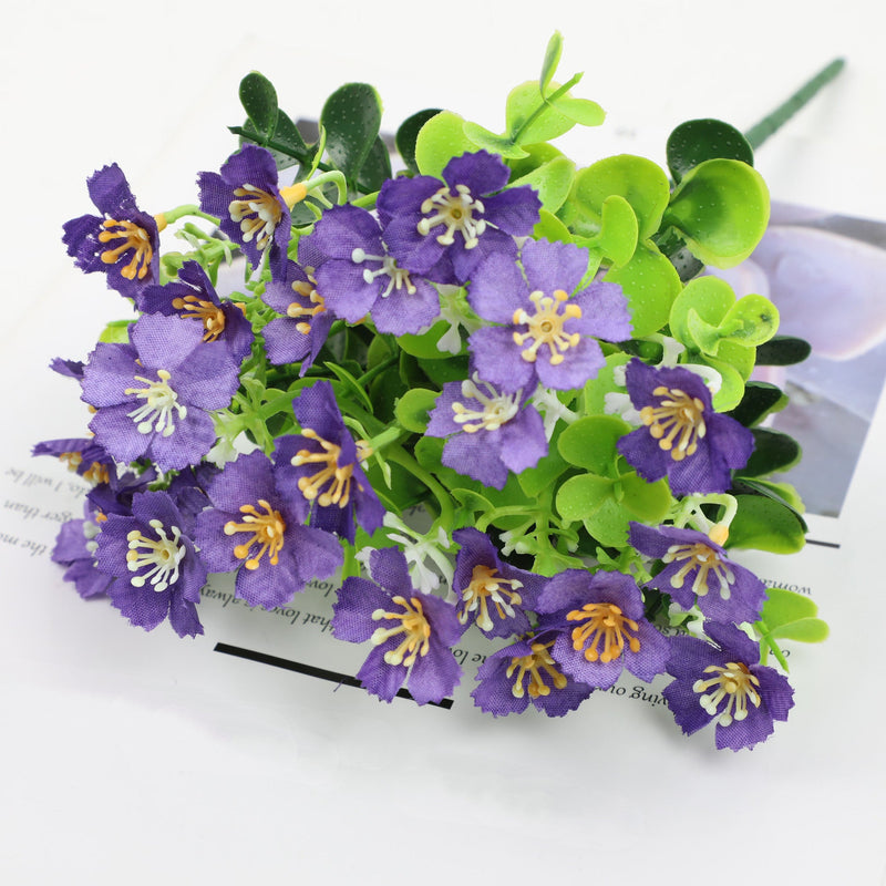10 Inch Artificial Oxalis Flowers 10 Pcs UV Resistant Outdoor Detachable Plants