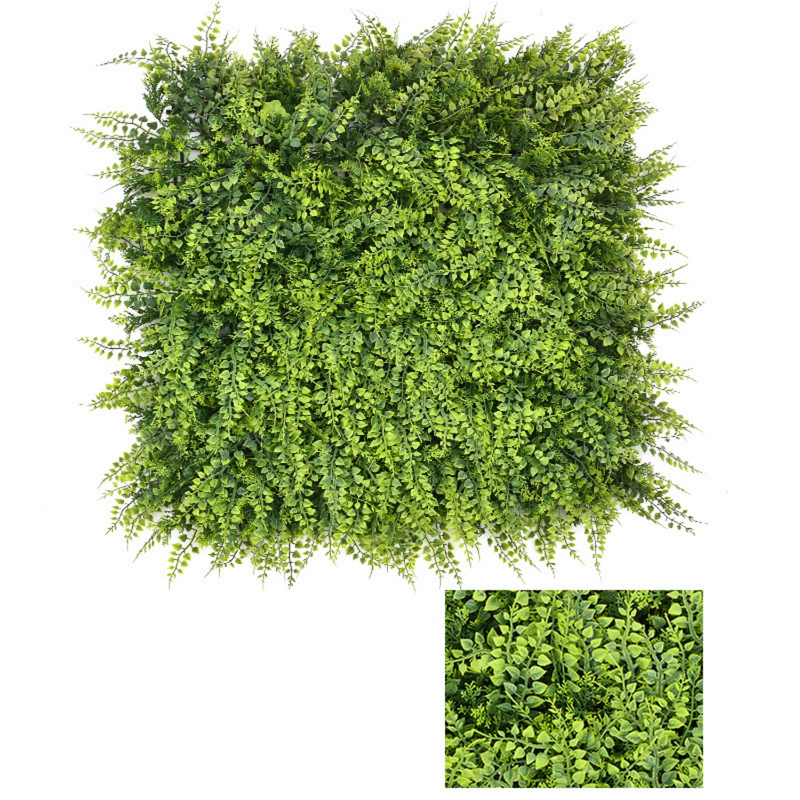 12 Inch 12 Pcs Greenery Backdrop Wall Panels UV Stable Artificial Plant Decor for Indoor Outdoor Garden Fence