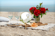 Bulk Artificial Floral Fans 10 Pcs Beach Wedding Party Souvenirs