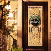 Welcome Wreath with Rustic Sign, Artificial Flowers, Bulk Wholesale, Durable Decorative Door Decor