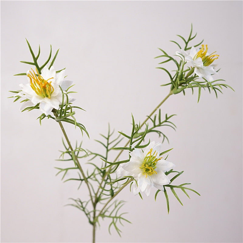 27 Inch Artificial Love-in-a-Mist Flower Stems Bulk Quantity
